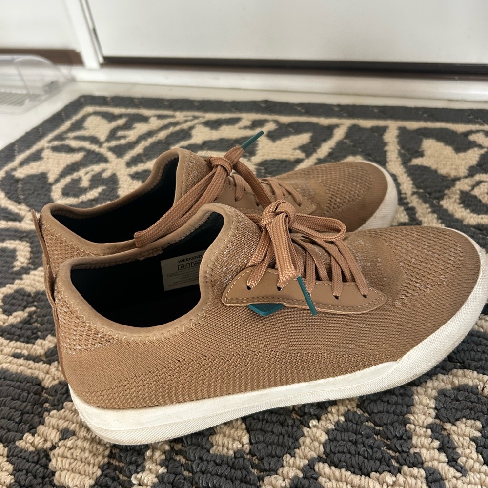 Vessi Weekend waterproof sneaker in tan